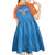 Custom India Cricket Kid Short Sleeve Dress Go Men in Blue - Wonder Print Shop