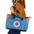 Custom India Cricket Leather Tote Bag Go Men in Blue - Wonder Print Shop