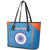 Custom India Cricket Leather Tote Bag Go Men in Blue - Wonder Print Shop