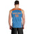 Custom India Cricket Men Tank Top Go Men in Blue