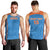 Custom India Cricket Men Tank Top Go Men in Blue