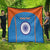 Custom India Cricket Quilt Go Men in Blue