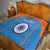 Custom India Cricket Quilt Go Men in Blue