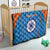 Custom India Cricket Quilt Go Men in Blue