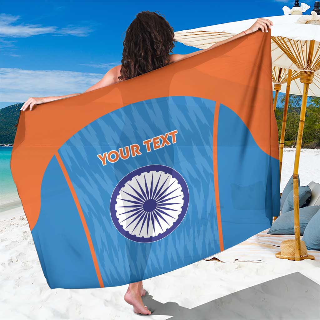 Custom India Cricket Sarong Go Men in Blue