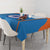 Custom India Cricket Tablecloth Go Men in Blue