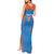 Custom India Cricket Tank Maxi Dress Go Men in Blue