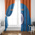 Custom India Cricket Window Curtain Go Men in Blue