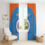 Custom India Cricket Window Curtain Go Men in Blue