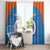 Custom India Cricket Window Curtain Go Men in Blue