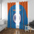 Custom India Cricket Window Curtain Go Men in Blue