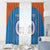 Custom India Cricket Window Curtain Go Men in Blue