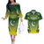 Custom Pakistan Cricket Couples Matching Off The Shoulder Long Sleeve Dress and Hawaiian Shirt Go Shaheens - Wonder Print Shop