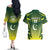 Custom Pakistan Cricket Couples Matching Off The Shoulder Long Sleeve Dress and Hawaiian Shirt Go Shaheens - Wonder Print Shop