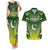 Custom Pakistan Cricket Couples Matching Tank Maxi Dress and Hawaiian Shirt Go Shaheens - Wonder Print Shop