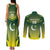 Custom Pakistan Cricket Couples Matching Tank Maxi Dress and Long Sleeve Button Shirt Go Shaheens - Wonder Print Shop