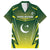 Custom Pakistan Cricket Family Matching Long Sleeve Bodycon Dress and Hawaiian Shirt Go Shaheens - Wonder Print Shop