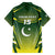 Custom Pakistan Cricket Family Matching Long Sleeve Bodycon Dress and Hawaiian Shirt Go Shaheens - Wonder Print Shop