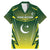 Custom Pakistan Cricket Family Matching Mermaid Dress and Hawaiian Shirt Go Shaheens - Wonder Print Shop