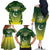 Custom Pakistan Cricket Family Matching Off The Shoulder Long Sleeve Dress and Hawaiian Shirt Go Shaheens - Wonder Print Shop