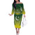 Custom Pakistan Cricket Family Matching Off The Shoulder Long Sleeve Dress and Hawaiian Shirt Go Shaheens - Wonder Print Shop