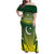 Custom Pakistan Cricket Family Matching Off Shoulder Maxi Dress and Hawaiian Shirt Go Shaheens - Wonder Print Shop