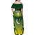 Custom Pakistan Cricket Family Matching Off Shoulder Maxi Dress and Hawaiian Shirt Go Shaheens - Wonder Print Shop