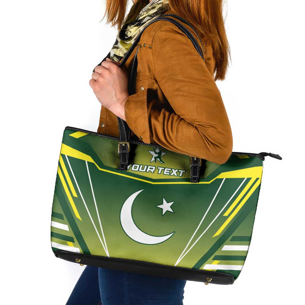 Custom Pakistan Cricket Leather Tote Bag Go Shaheens - Wonder Print Shop