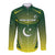 Custom Pakistan Cricket Long Sleeve Button Shirt Go Shaheens - Wonder Print Shop