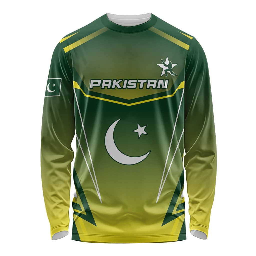 Custom Pakistan Cricket Long Sleeve Shirt Go Shaheens - Wonder Print Shop