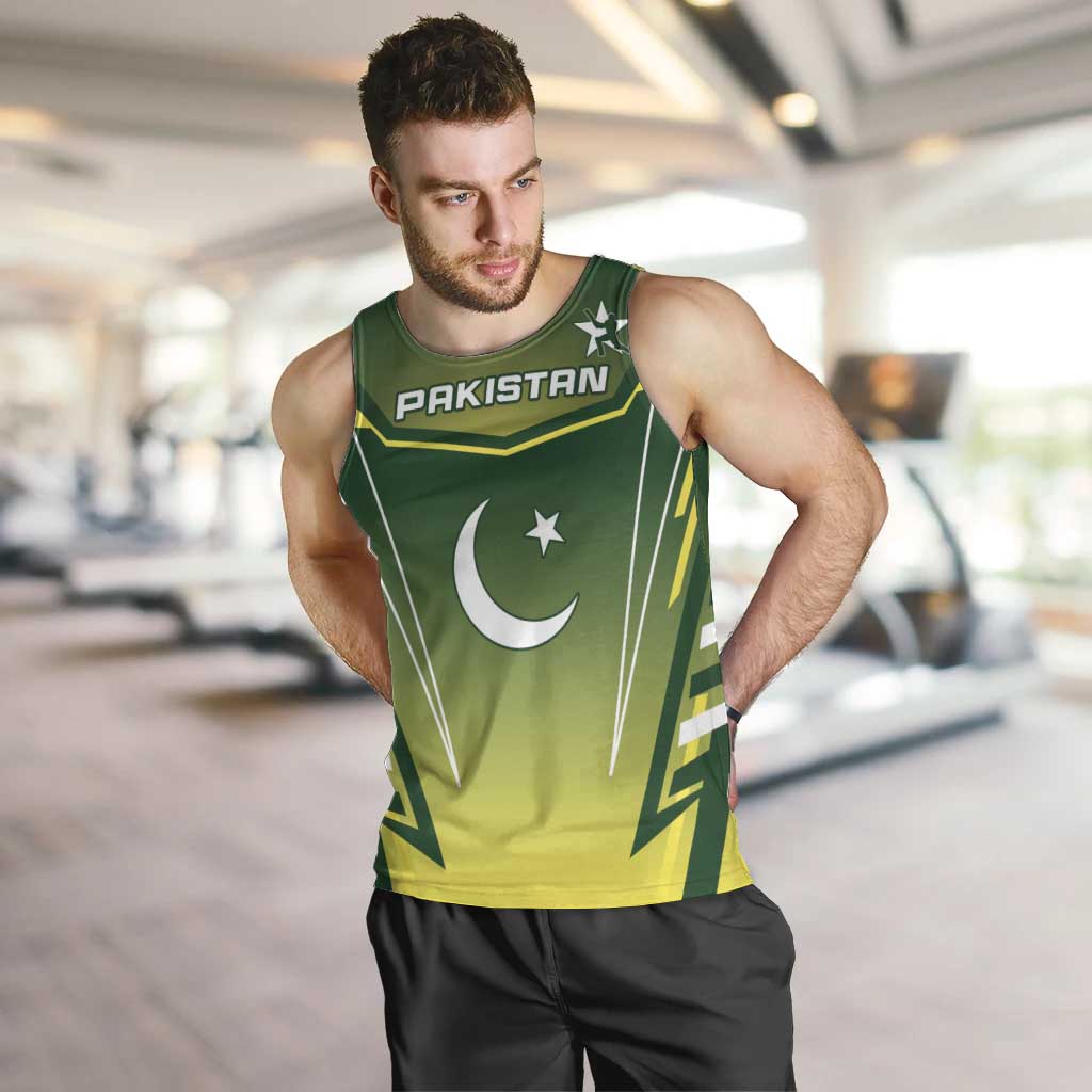 Custom Pakistan Cricket Men Tank Top Go Shaheens