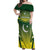 Custom Pakistan Cricket Off Shoulder Maxi Dress Go Shaheens - Wonder Print Shop