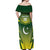 Custom Pakistan Cricket Off Shoulder Maxi Dress Go Shaheens - Wonder Print Shop