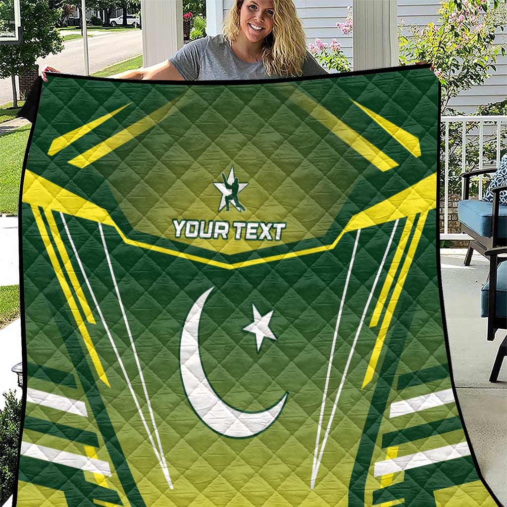 Custom Pakistan Cricket Quilt Go Shaheens