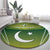 Custom Pakistan Cricket Round Carpet Go Shaheens