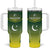 Custom Pakistan Cricket Tumbler With Handle Go Shaheens - Wonder Print Shop