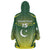 Custom Pakistan Cricket Wearable Blanket Hoodie Go Shaheens