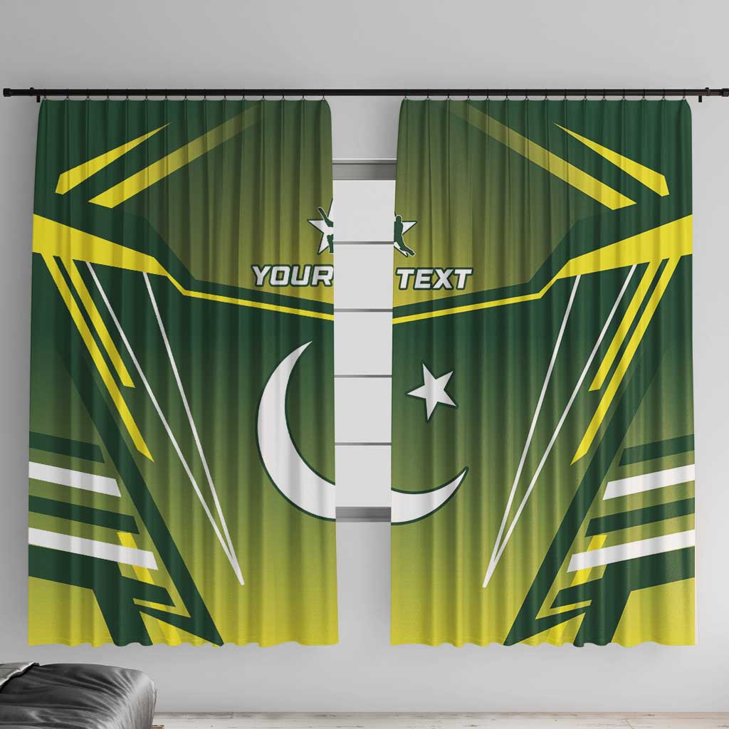 Custom Pakistan Cricket Window Curtain Go Shaheens