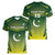 Custom Pakistan Cricket Women V-Neck T-Shirt Go Shaheens