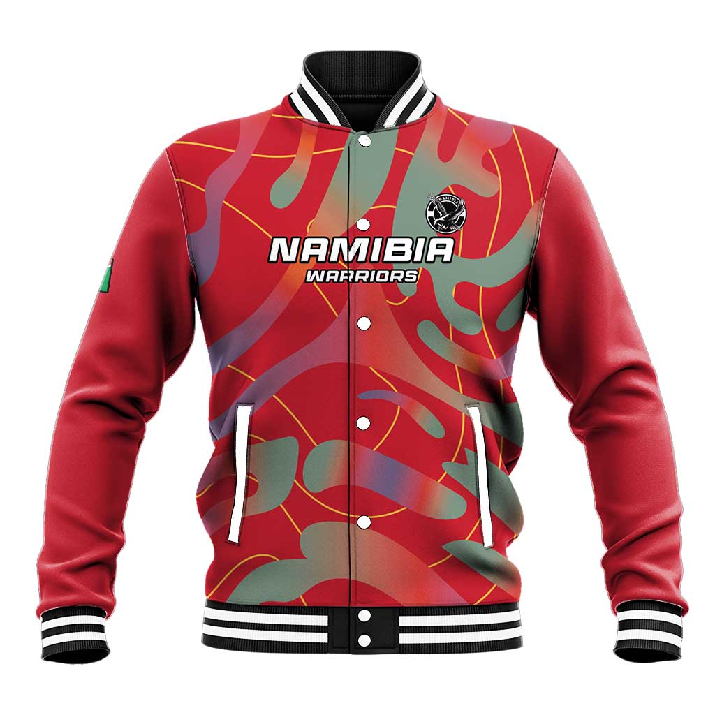 Custom Namibia Football Baseball Jacket Go Namibia Warriors - Wonder Print Shop