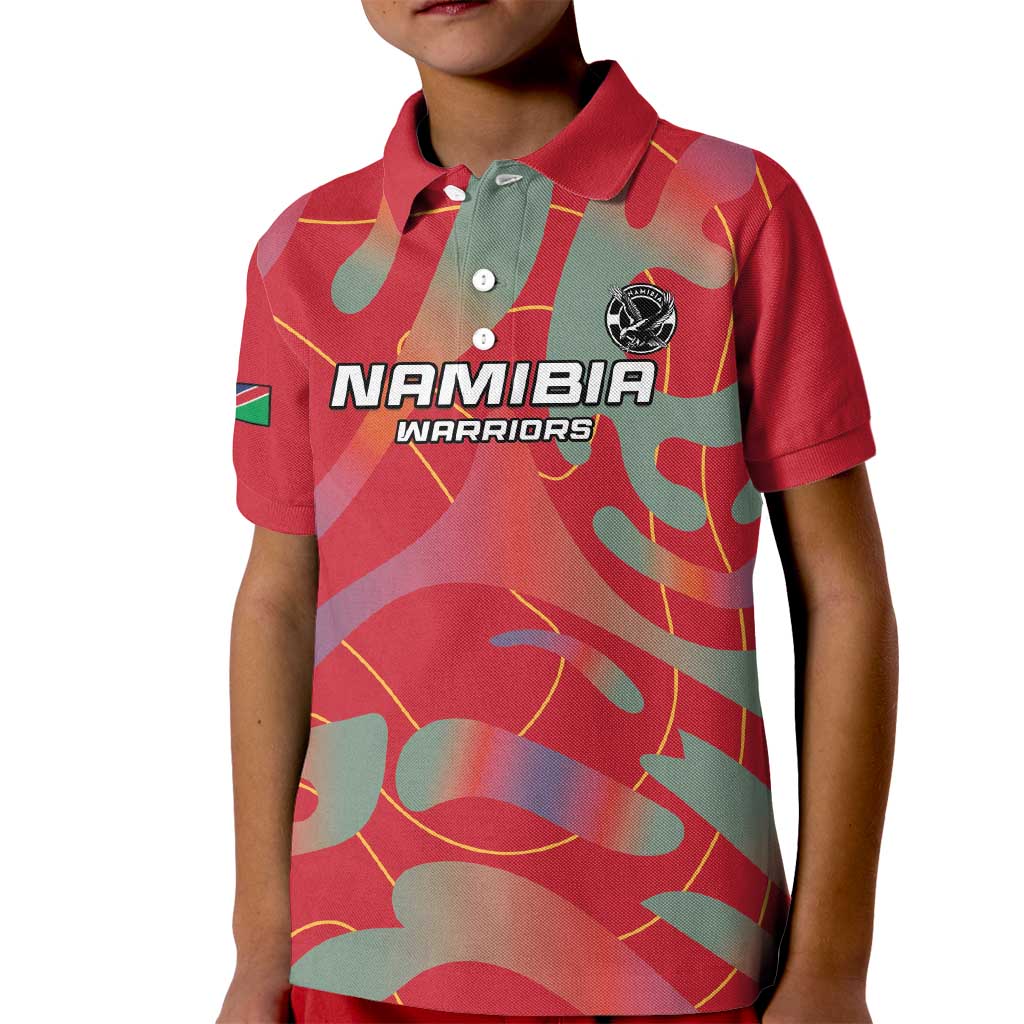 Custom Namibia Football Kid Polo Shirt Go Namibia Warriors - Wonder Print Shop