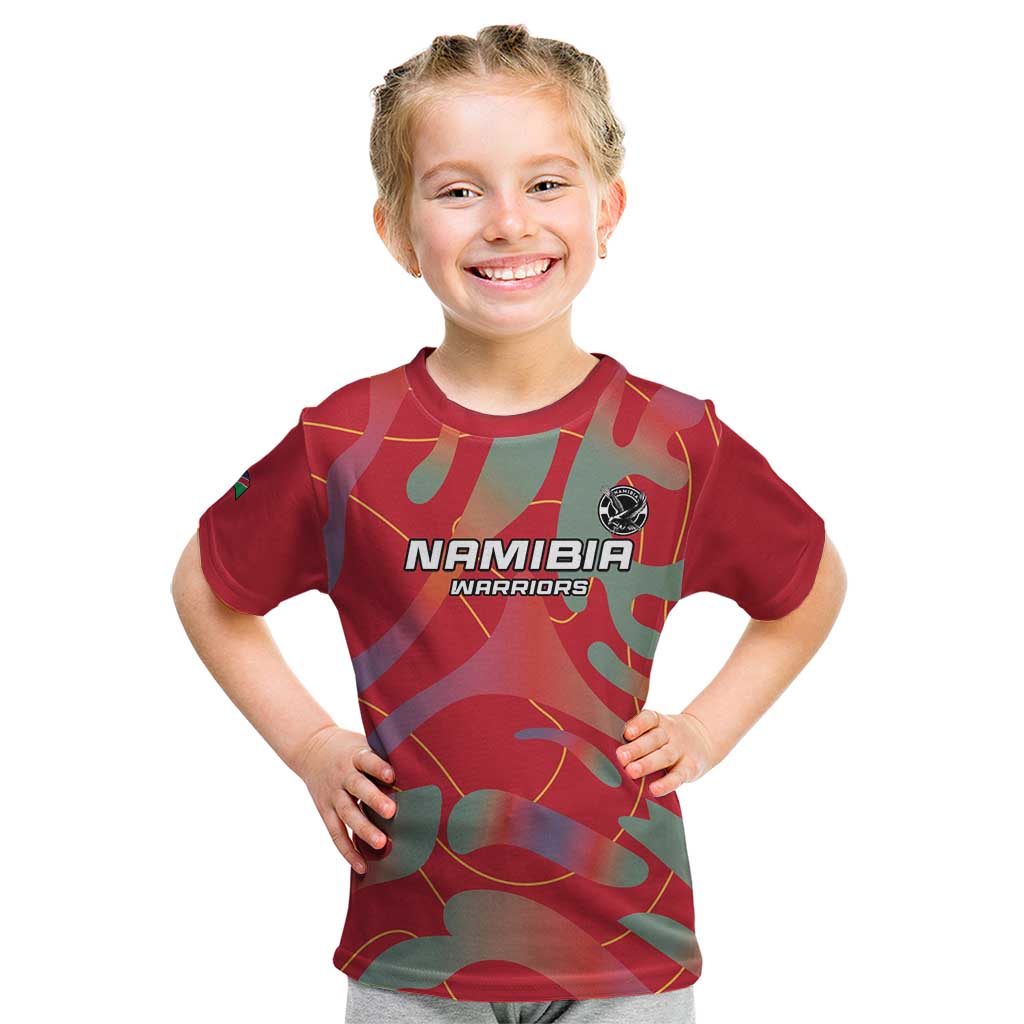 Custom Namibia Football Kid T Shirt Go Namibia Warriors - Wonder Print Shop