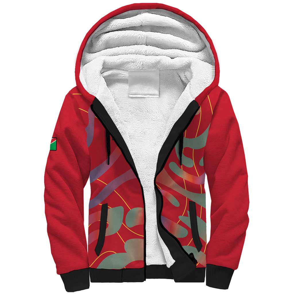 Custom Namibia Football Sherpa Hoodie Go Namibia Warriors - Wonder Print Shop