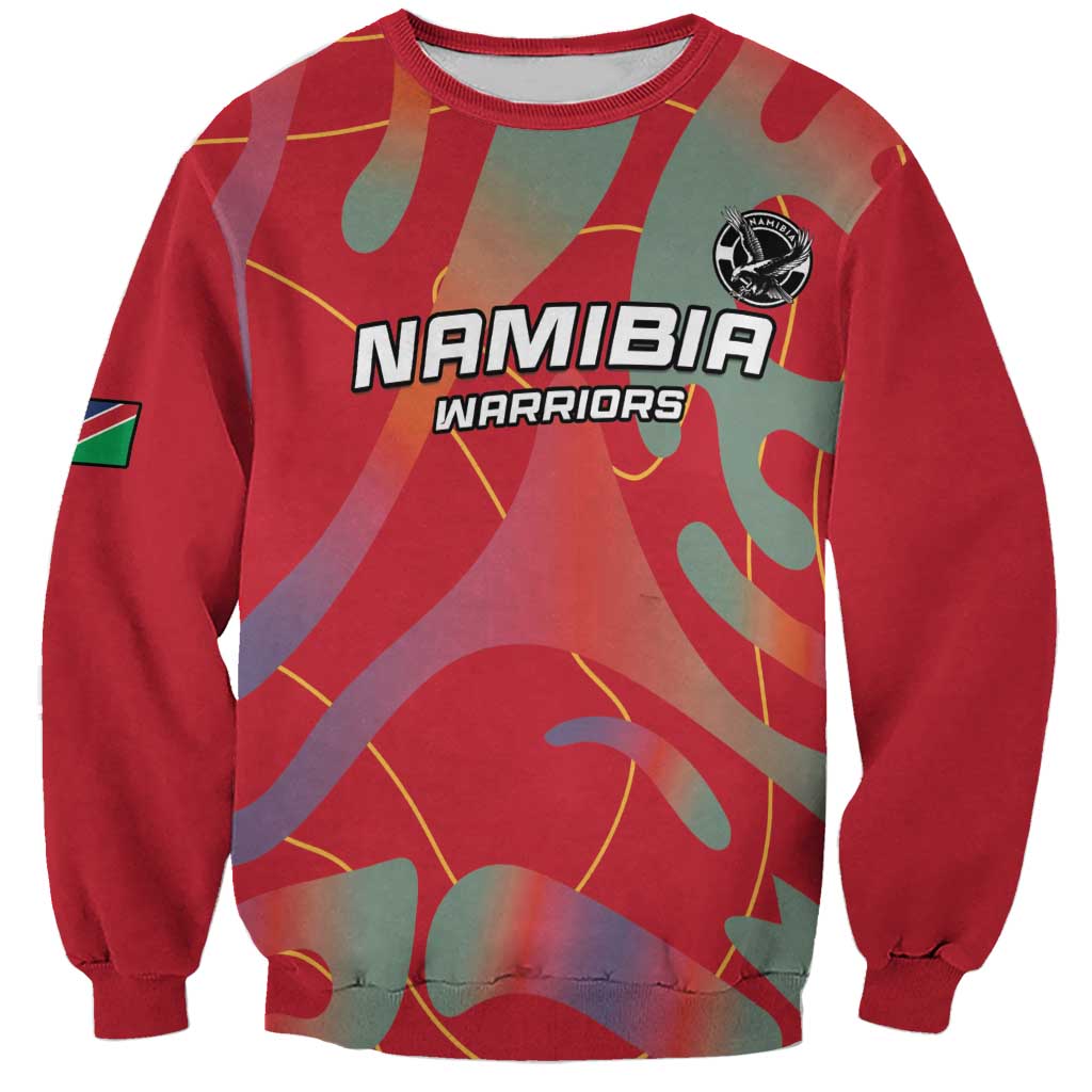 Custom Namibia Football Sweatshirt Go Namibia Warriors - Wonder Print Shop