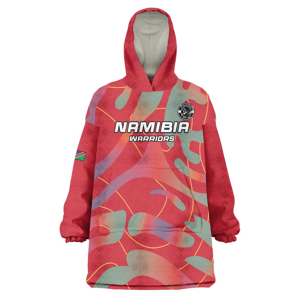 Custom Namibia Football Wearable Blanket Hoodie Go Namibia Warriors