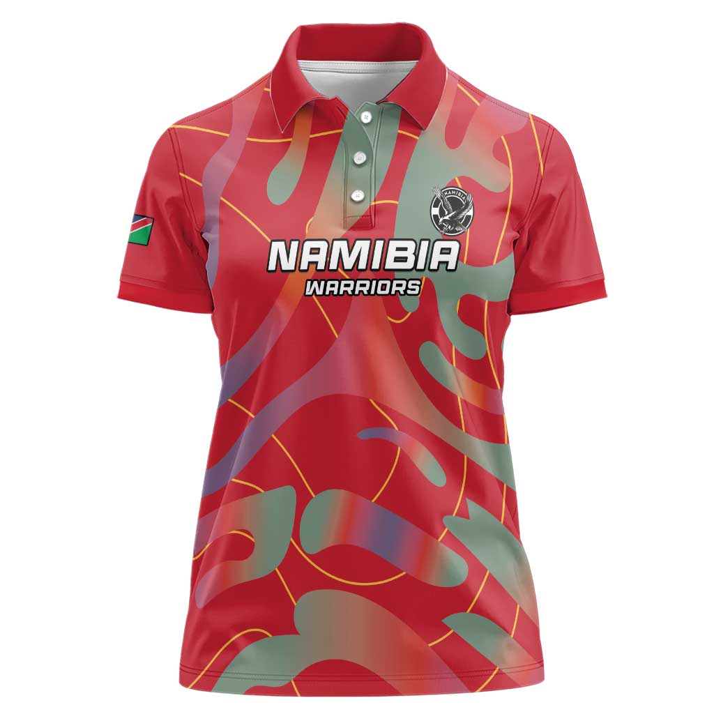 Custom Namibia Football Women Polo Shirt Go Namibia Warriors - Wonder Print Shop