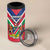 Personalised Namibia Independence Day 4 in 1 Can Cooler Tumbler Coat Of Arms With Flag Map