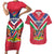 Personalised Namibia Independence Day Couples Matching Short Sleeve Bodycon Dress and Hawaiian Shirt Coat Of Arms With Flag Map - Wonder Print Shop