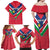 Personalised Namibia Independence Day Family Matching Off Shoulder Maxi Dress and Hawaiian Shirt Coat Of Arms With Flag Map - Wonder Print Shop