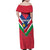 Personalised Namibia Independence Day Family Matching Off Shoulder Maxi Dress and Hawaiian Shirt Coat Of Arms With Flag Map - Wonder Print Shop